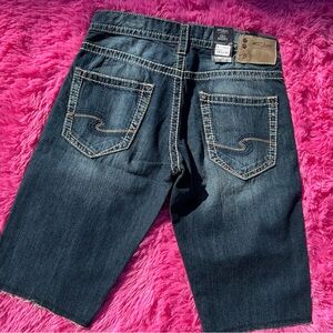 silver jorts nwt